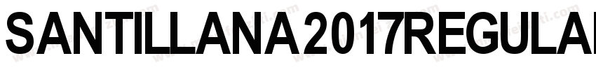 Santillana2017Regular Regular字体转换
